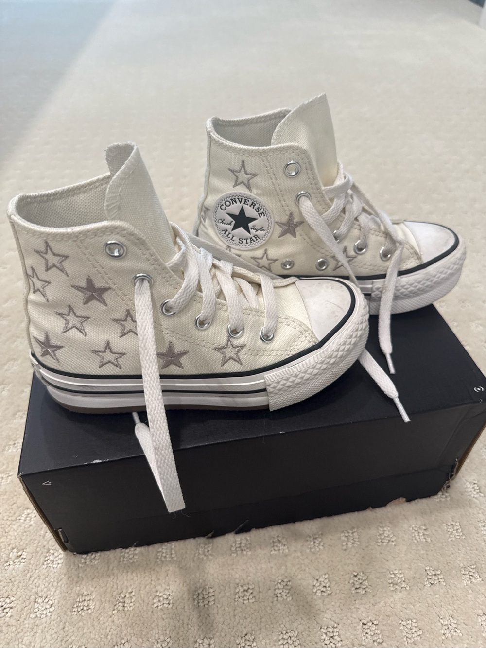 Converse CTAS EVA Lift Star High Tops Youth 11 Egret A15564F